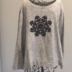 Women’s sweatshirt XL long sleeve gray black